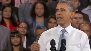 Obama Vs Heckler During Immigration Speech