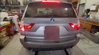 2007 BMW X3 Brake light bulb replacement