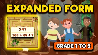 Math Adventure: Let's Explore Expanded Forms | Math Lesson for Grade 4 | Math for Kids #maths