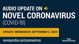 Audio Update on COVID-19: Dr. Strang - Wednesday, September 2, 2020