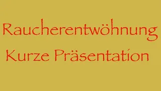 Raucherentwöhnung 5 Minuten Vortrag Roll der Apotheke OTC Präparate Nicorette Empfehlung