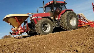 Maxxum 5150 mit 4 Meter Sämaschine