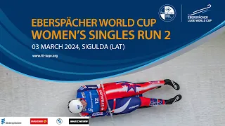 RELIVE - Women's Singles Run 2 | EBERSPÄCHER Luge World Cup - Sigulda (LAT)