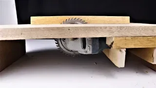 How to Make a Mini Table Saw from an Angle Grinder. | DIY |