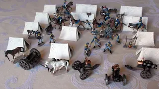 US CAMP Far-West Story Miniatures Diorama ATLANTIC Faroeste Acampamento Cavalaria Forte Apache Fort