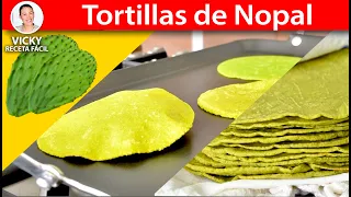 Cómo hacer TORTILLAS DE NOPAL | #VickyRecetaFacil