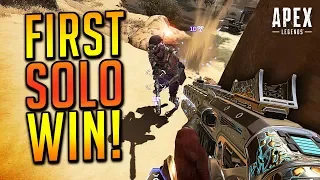 Winning My First Solo Match! - Apex Legends