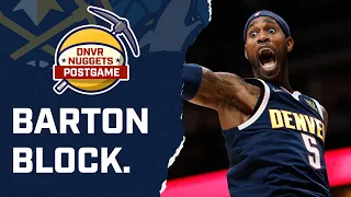 Will Barton's game saving block lifts Denver Nuggets to win over T-Wolves | DNVR Nuggets Postgame