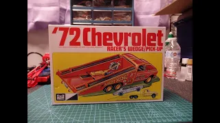 1972 Pickup Racers Wedge MPC 1/25 Scale Model Car Kit Unboxing