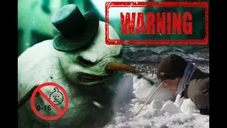 Insane footage! Kid almost loses eye! Real miracle! Crazy footage! Evil snowman attacks!