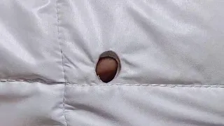 fix a hole in a jacket nicely and elegantly / How to repair a jacket