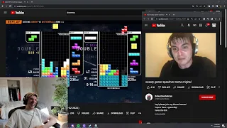 xQc reacts to the average Tetris player