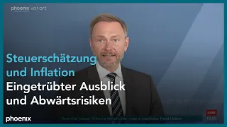 Steuerschätzung: Christian Lindner zu Mehreinnahmen für Bund, Länder und Kommunen