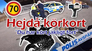 "Det är 70 här och du är lasrad till 143" || Stannad av polisen || Indraget körkort || GoPro Hero 8