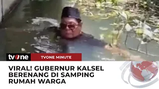 Gubernur Kalsel Berenang di Samping Rumah Warga, Netizen: Tanda-Tanda 2024 | tvOne Minute