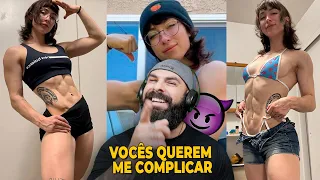 REAGINDO AO TREINO DA MAIOR INFLUENCER FIT DO TIKTOK | LEANBEEFPATTY