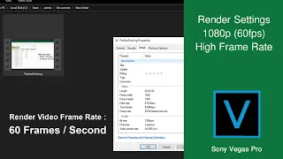 The Best HD Render Setting 1080p | Frame Rate 60fps | Sony Vegas Pro