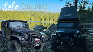 Solo Offroad Camping Adventure With @JeepinDownUnder ​ ​⁠In Our Jeep Tj Wranglers