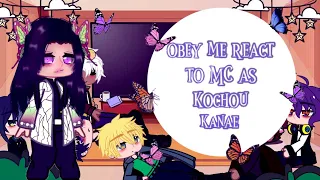 |obey me react to MC as kochou kanae|requested|