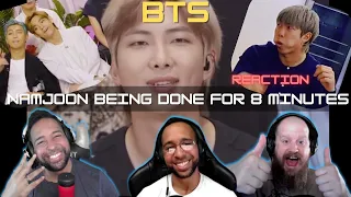 8 minutes of Namjoon's Moments - RM - Rap Monster | StayingOfTopic REACTION #btsfunny