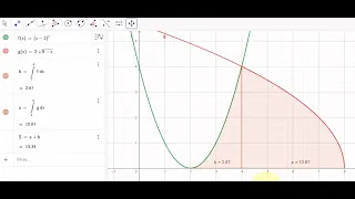 Вычисление площади криволинейной трапеции с помощью Геогебра