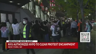 NYU authorizes NYPD to clear protest encampment