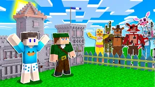 CASTELO VS APOCALIPSE DE ANIMATRONICS NO MINECRAFT! (FIVE NIGHTS AT FREDDY'S)