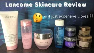 Lancôme Skin Care Review - Worth it or Expensive L'Oreal? (13 Products/Surprising Results)