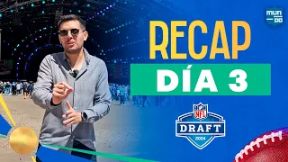 Lo MÁS DESTACADO del Día 3 | DRAFT NFL 2024