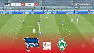 Hertha Berlin vs Werder Bremen | Bundesliga 2020/2021 | 23 January 2021 | Full Match | PES 2017