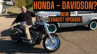 Harley-Davidson Fat Boy Gets a New Sound with Sharkroad Slip-On Exhaust