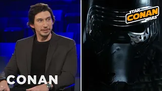 Adam Driver On Kylo Ren's "Terrible" Costume | CONAN on TBS