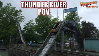 Thunder River POV (4K 60FPS), Waldameer Hopkins Log Flume | Non-Copyright