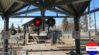 Pedestrian Railroad Crossing | Banff Trail Station, Calgary, AB - Both sides