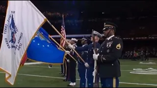 Clemson and LSU fans chant U. S. A. in the National Championship Game