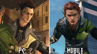 The Amazing Spider-Man 2 Pc vs Mobile | Characters Comparison | TASM2!