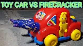Firecracker vs Toy car 2019 | Amazing Toy Car vs Diwali Firecracker
