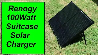 Renogy 100Watt Suitcase Solar Kit - Portable RV Solar Charging Video 1