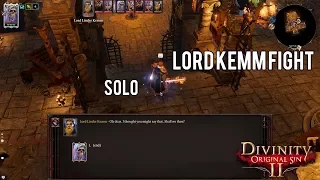 Divinity: Original Sin 2 {SOLO} Lord Kemm fight