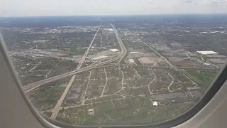 Boeing 747-400F landing in Chicago O'Hare {KORD/ORD} Runway 10C