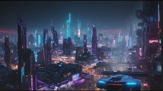 CYBER CITY (Futuristic Blade Runner/Dune-style ambient electronic dreamy synthwave soundscapes)