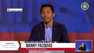 Pacquiao wants to continue Build, Build, Build to develop Mindanao