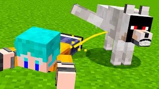 virei cachorro para marcar território no minecraft...