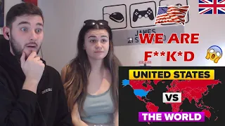 British Couple Reacts to The United States (USA) vs The World - Who Would Win? Military Comparison