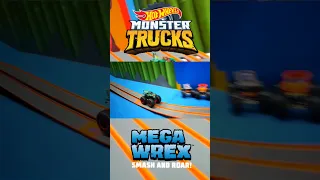 Hot wheels monster truck crash,Mega wrex  crash 5 alarm #monsterjam #monstertruck #shorts #short