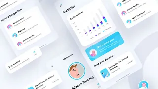 Mobile App UI Design for Online Consultation | Speed Process using Figma