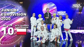 Junior Eurovision 2020: My Top 10 (So Far) [NEW: 🇵🇱 Poland Final Version]