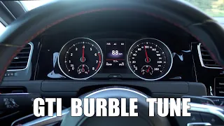 Driving a straight pipe MK7.5 GTI with burble tune