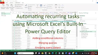 Automating recurring tasks using Power Query in Excel