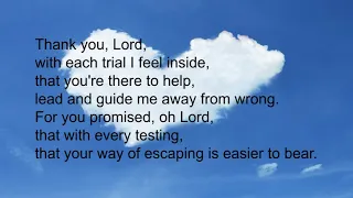 Thank You Lord (for the trials that come my way)